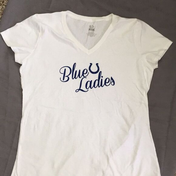Indianapolis Colts Blue Ladies T-Shirt Sz L - Picture 1 of 4